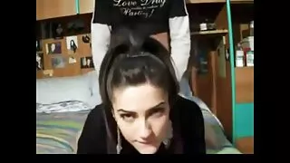 بینگ سے خوبصورت مومو ساکورا کے ساتھ سائیڈ فک فلم!